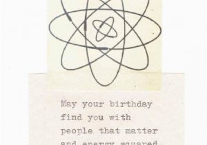 Physics Birthday Card Energy Squared Funny Physics Birthday Card Vintage Science
