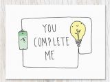Physics Birthday Card You Complete Me Greeting Card Circuit Physics Electricity