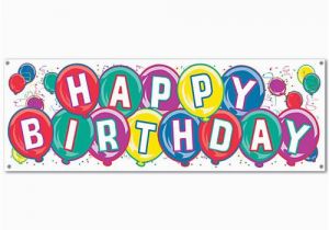 Pictures Of Happy Birthday Banners Happy Birthday Pvc Banner Buy Online at Party Packs