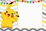 Pikachu Birthday Invitations Free Printable Pokemon Invitation Templates Free