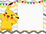 Pikachu Birthday Invitations Free Printable Pokemon Invitation Templates Free