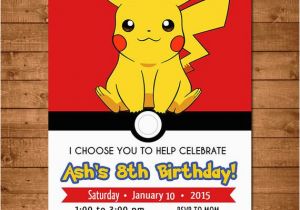 Pikachu Birthday Invitations Pokemon Birthday Party Printable Invitations Page Two