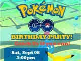 Pikachu Birthday Invitations Pokemon Go Pikachu Birthday Party Invitations Personalized