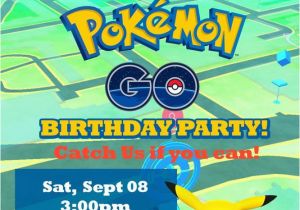 Pikachu Birthday Invitations Pokemon Go Pikachu Birthday Party Invitations Personalized