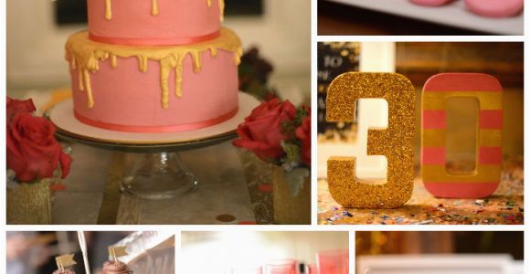 Pink 30th Birthday Decorations Kara 39 S Party Ideas Pink Gold and Old 30th Birthday Party