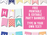 Pink and Gold Happy Birthday Banner Free Printable 50 Gorgeous Free Wall Art Printables Party Ideas