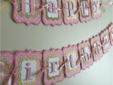 Pink and Gold Happy Birthday Banner Free Printable Pink and Gold Happy Birthday Banner