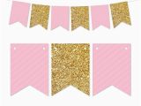 Pink and Gold Happy Birthday Banner Printable Pink and Gold Banner Free Printable Kai 39 S 1st Birthday