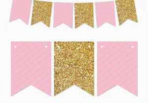 Pink and Gold Happy Birthday Banner Printable Pink and Gold Banner Free Printable Kai 39 S 1st Birthday