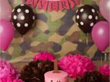 Pink Camo Birthday Decorations Camo Birthday Banner 1st Birthday Girl Camo 1st Birthday