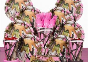 Pink Camo Birthday Decorations Pink Camo Deluxe Tableware Kit Serves 8 wholesale Party