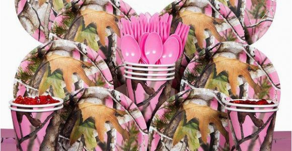 Pink Camo Birthday Decorations Pink Camo Deluxe Tableware Kit Serves 8 wholesale Party