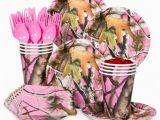 Pink Camo Birthday Decorations Pink Camo Party Standard Tableware Kit Serves 8