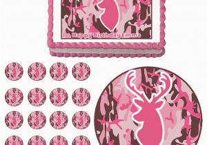 Pink Camo Birthday Decorations Pink Deer Camo Camouflage Edible Bachelorette Birthday