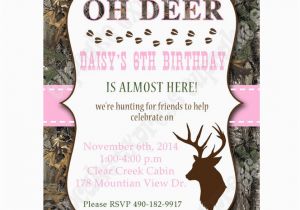 Pink Camo Birthday Invitations Camo Girl Lt Pink Printable Invitation Hunting Realtree Diy