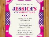 Pink Camo Birthday Invitations Hot Pink and Purple Camo Birthday Invitation Girls