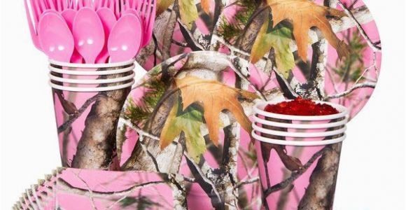 Pink Camo Birthday Party Decorations Pink Camo Party Standard Tableware Kit Serves 8