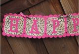 Pink Cheetah Print Birthday Decorations Pink Leopard Animal Print Birthday Banner Leopard Party