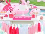 Pink Decorations for Birthday Parties Kara 39 S Party Ideas Flamingo Pool Art Summer Birthday