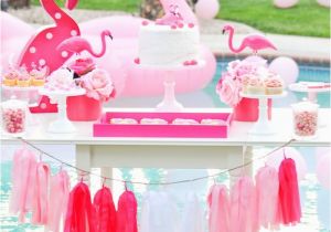 Pink Decorations for Birthday Parties Kara 39 S Party Ideas Flamingo Pool Art Summer Birthday