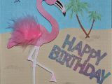 Pink Flamingo Birthday Cards Cricut Flamingo Birthday Card Just4crafters