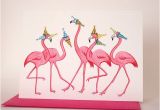 Pink Flamingo Birthday Cards Pink Flamingo Birthday Card 5 Flamingo Parade Flamingo