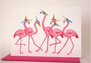 Pink Flamingo Birthday Cards Pink Flamingo Birthday Card 5 Flamingo Parade Flamingo