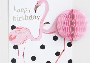 Pink Flamingo Birthday Cards Pom Flamingos Birthday Card Caroline Gardner Uk