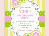 Pink Lemonade Birthday Invitations Pink Lemonade Birthday Party Invitation Personalized Diy