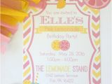 Pink Lemonade Birthday Invitations Pink Lemonade Party Invitation by Celebrate In Detail