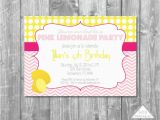 Pink Lemonade Birthday Invitations Pink Lemonade Party Invitation Lemonade Stand by sosprintables