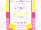 Pink Lemonade Birthday Invitations Pink Lemonade Printable Invitation 3 Diy