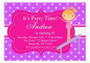 Pink Polka Dot Birthday Invitations Pink N Purple Polka Dot Birthday Party Invitation Zazzle