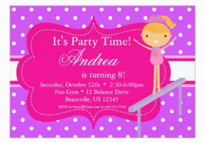 Pink Polka Dot Birthday Invitations Pink N Purple Polka Dot Birthday Party Invitation Zazzle