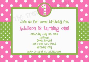Pink Polka Dot Birthday Invitations Printable Birthday Invitations Polka Dot Birthday Party