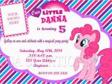 Pinkie Pie Birthday Invitations 12 My Little Pony Pinkie Pie Birthday Party Invitations