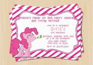 Pinkie Pie Birthday Invitations 9 Best My Little Pony Birthday Party Images On Pinterest