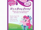 Pinkie Pie Birthday Invitations My Little Pony Pinkie Pie Birthday Party Card Pinkie Pie