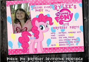 Pinkie Pie Birthday Invitations Pinkie Pie Birthday Party Invitations Printable Party