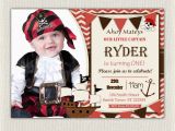 Pirate 1st Birthday Invitations Boys Pirate theme 1st Birthday Invitation Printable Download