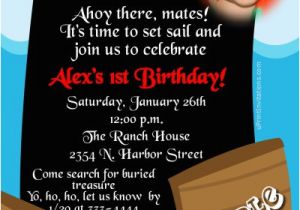 Pirate 1st Birthday Invitations Pirate 1st Birthday Invitations Lijicinu E8535bf9eba6