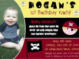 Pirate 1st Birthday Invitations Pirate First Birthday Party Invitation Digital by