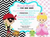 Pirate and Princess Birthday Invitations Create Pirate Party Invitations with Your Kid and Have Fun