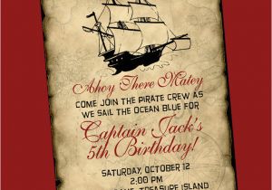 Pirate Birthday Invitation Wording Pirate Birthday Invitation
