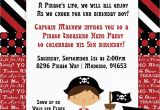 Pirate Birthday Invitation Wording Pirate Party Kid Invitation