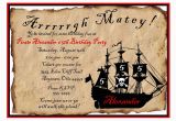 Pirate Birthday Invitation Wording Pirate Ship Birthday Party Invitations by Littlebeaneboutique