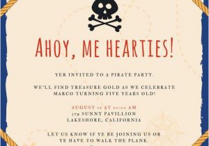 Pirate Birthday Invitations Template Template Invitation Free Pirate orderecigsjuice Info