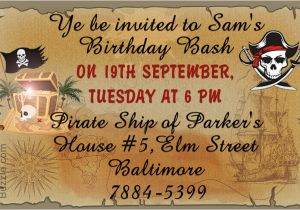 Pirate Birthday Party Invitation Wording Avast Here are 9 Really Freaky Pirate Party Invitation