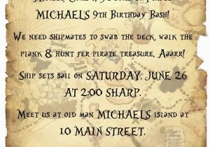 Pirate Birthday Party Invitation Wording Pinterest the World S Catalog Of Ideas