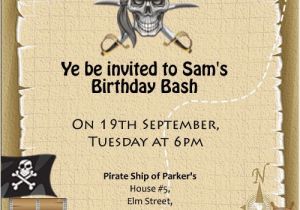 Pirate Birthday Party Invitation Wording Pirate Invitations Wording Pirate Party Invitation Wording T